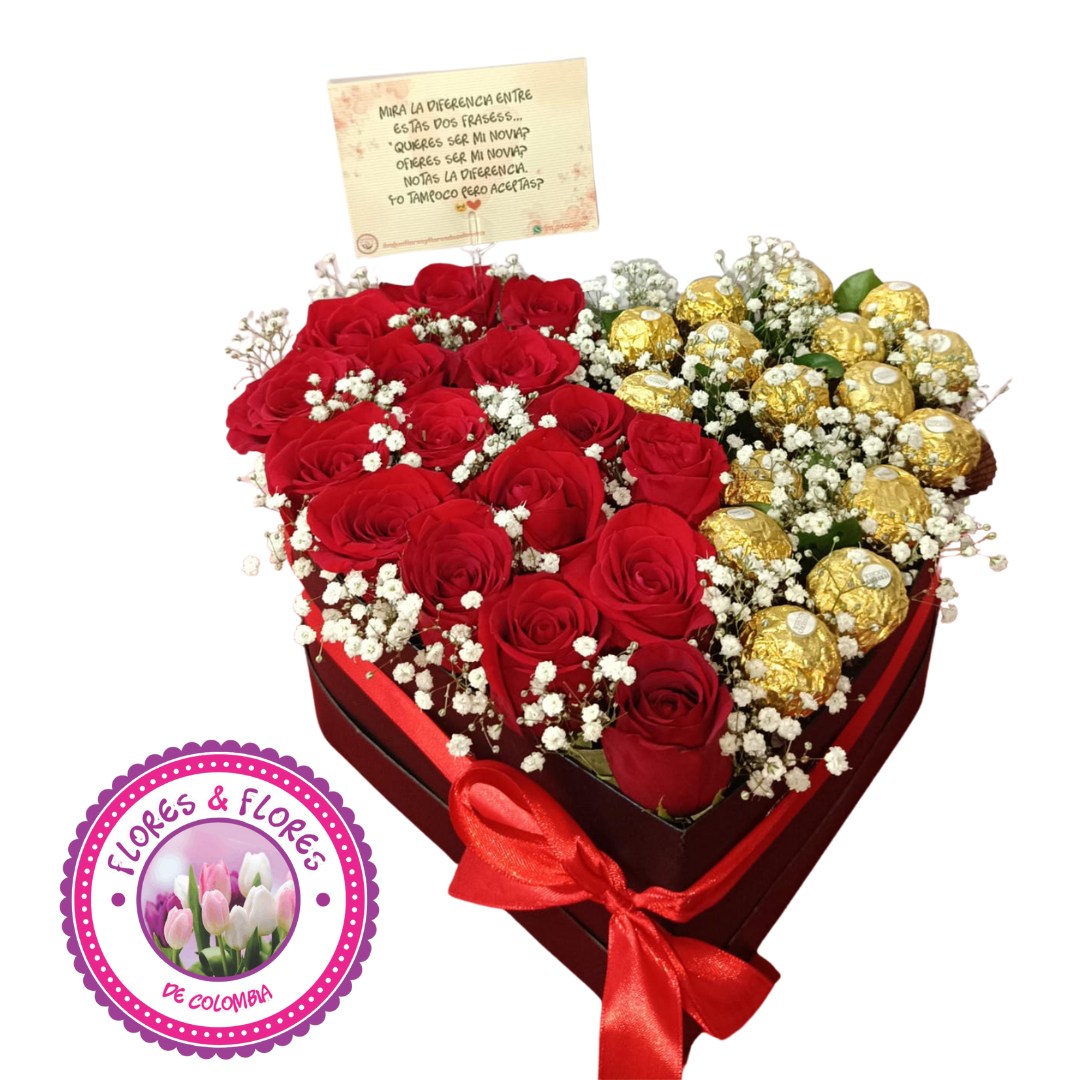 Caja Corazón + Ferrero